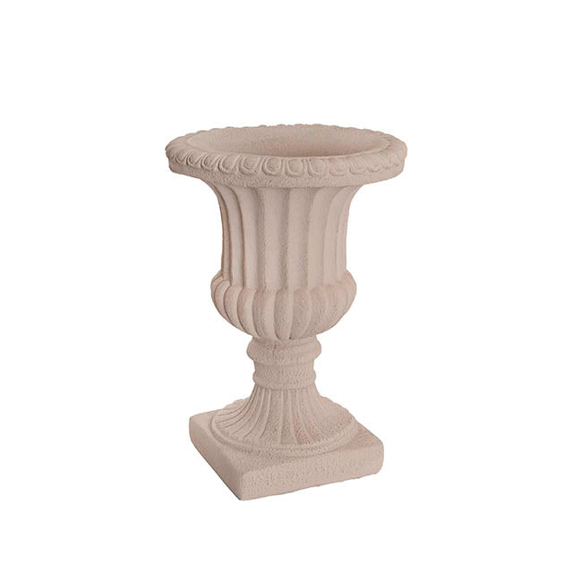 Grecian Fibreglass Urn Limestone Nude (36cmDx50cmH)