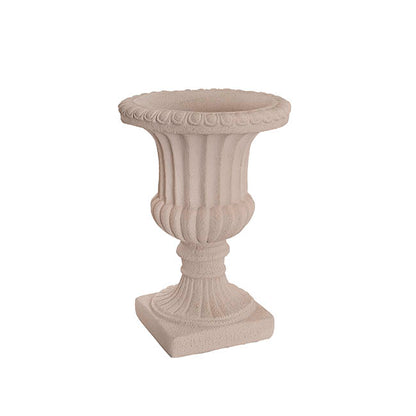 Grecian Fibreglass Urn Limestone Nude (36cmDx50cmH)