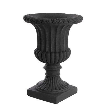Grecian Fibreglass Urn Limestone Black (36cmDx50cmH)
