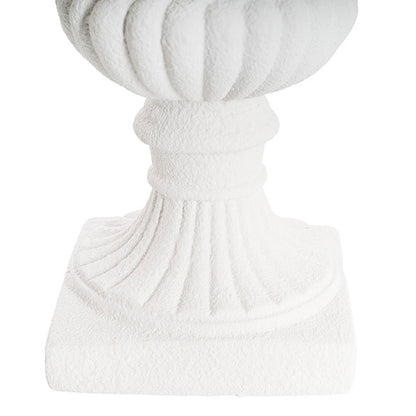 Grecian Fibreglass Urn Limestone White (36cmDx50cmH)