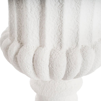 Grecian Fibreglass Urn Limestone White (36cmDx50cmH)