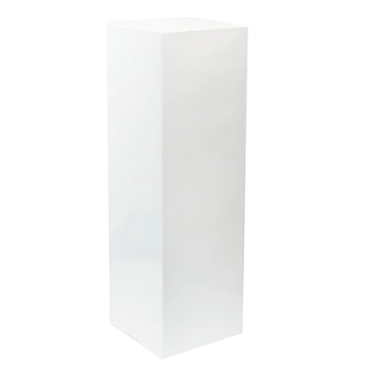 Fibreglass Plinth Square Gloss White (38x38x121cmH)