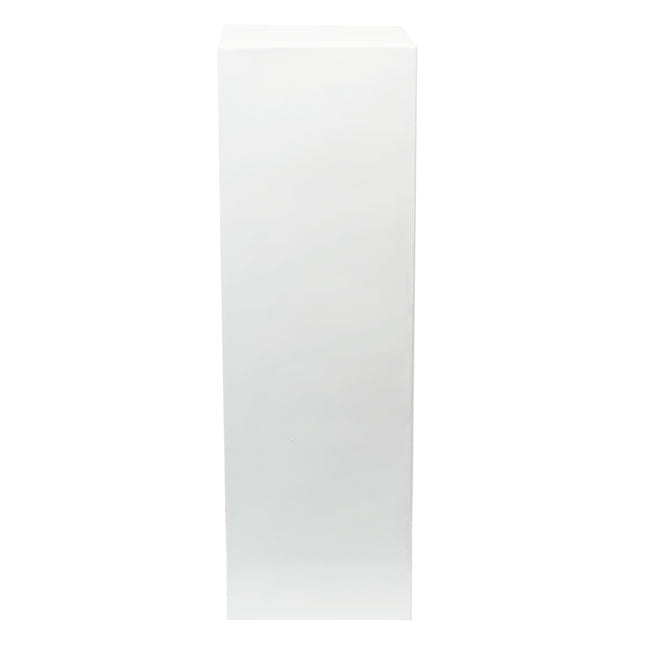 Fibreglass Plinth Square Gloss White (38x38x121cmH)