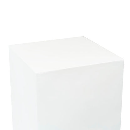 Fibreglass Plinth Square Gloss White (38x38x121cmH)