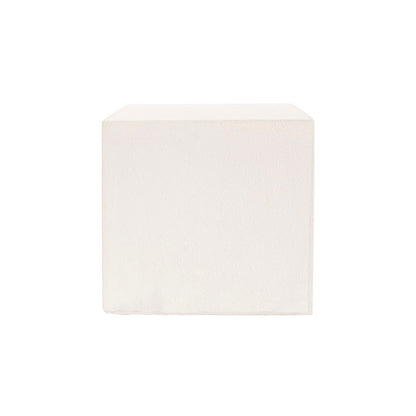 Fibreglass Plinth Square Limestone White (28x28x28cmH)