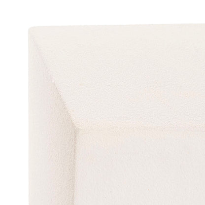 Fibreglass Plinth Square Limestone White (28x28x28cmH)