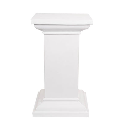 Fibreglass Square Pedestal Gloss White (46x46x83cmH)