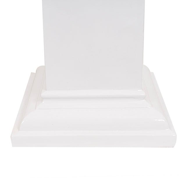 Fibreglass Square Pedestal Gloss White (46x46x83cmH)