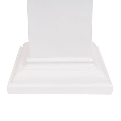 Fibreglass Square Pedestal Gloss White (46x46x83cmH)