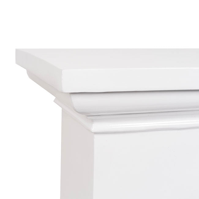 Fibreglass Square Pedestal Gloss White (46x46x83cmH)