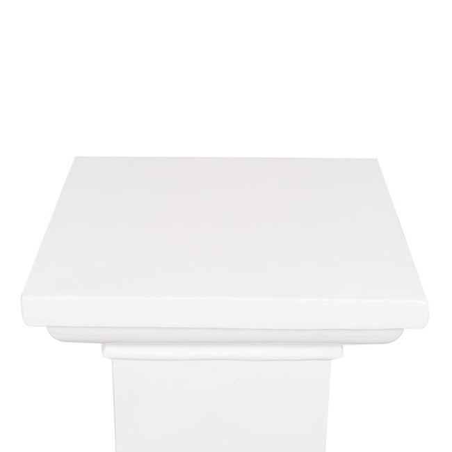 Fibreglass Square Pedestal Gloss White (46x46x83cmH)