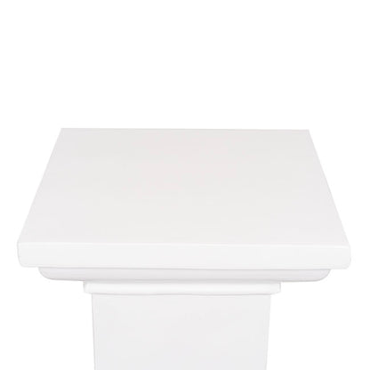 Fibreglass Square Pedestal Gloss White (46x46x83cmH)