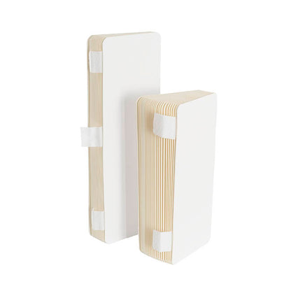 Foldable Paper Round Plinth Set2 Buttercream (30x30cmH&40cmH