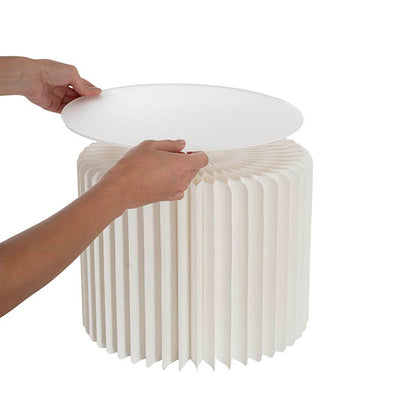 Elite Foldable Paper Riser Set 2 White (31Dx25cmH & 35cmH)