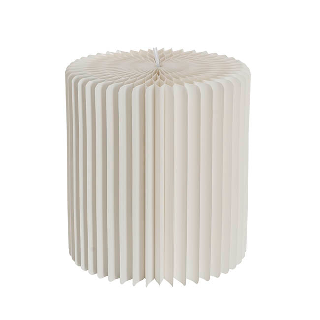 Elite Foldable Paper Plinth Set 2 White (31Dx35cmH & 45cmH)
