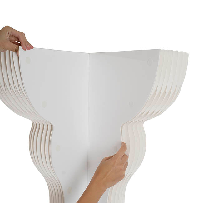 Elegant Foldable Paper Classic Plinth White (65Dx90cmH)