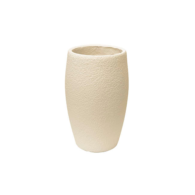 Fibreglass Round Planter Pot Matte Nude (26x42cmH)