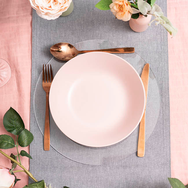 Clear Acrylic Plates Pack 2 (30cmDx0.03cmH)