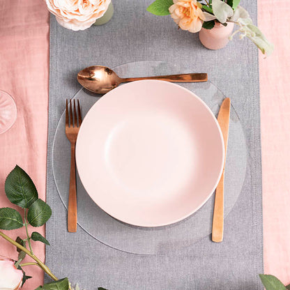 Clear Acrylic Plates Pack 2 (30cmDx0.03cmH)