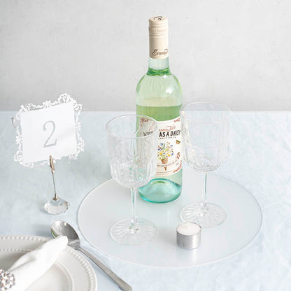 Frosted Acrylic Plates Pack 2 Clear (30cmDx0.03cmH)