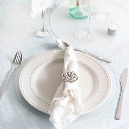 Frosted Acrylic Plates Pack 2 Clear (30cmDx0.03cmH)