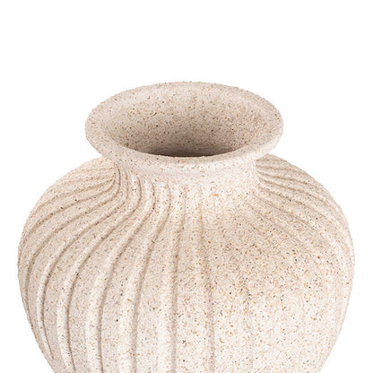 Fibreglass Amelia Vase Limestone Sand (35x34cmH)