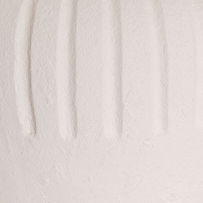 Fibreglass Amelia Vase Limestone White (35x34cmH)