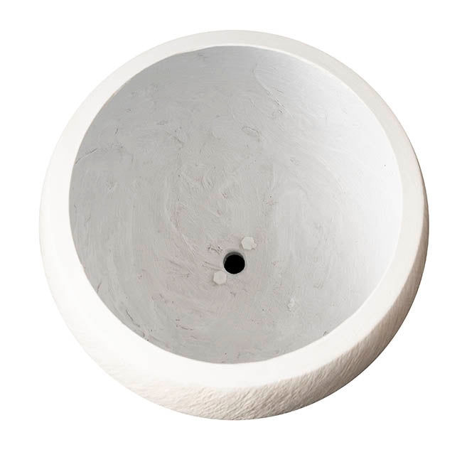 Fibreglass Egg Cup Design Planter Matte White (35x35cmH)