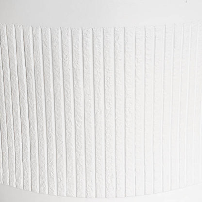 Fibreglass Ribbed Planter Matte White (34x30cmH)