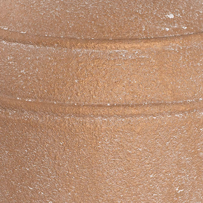 Vintage Roman Resin Vase Rustic Terracotta (26x23x33cmH)