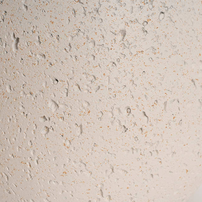 Garden Round Planter Pot Set 3 Distressed White (41cmH)