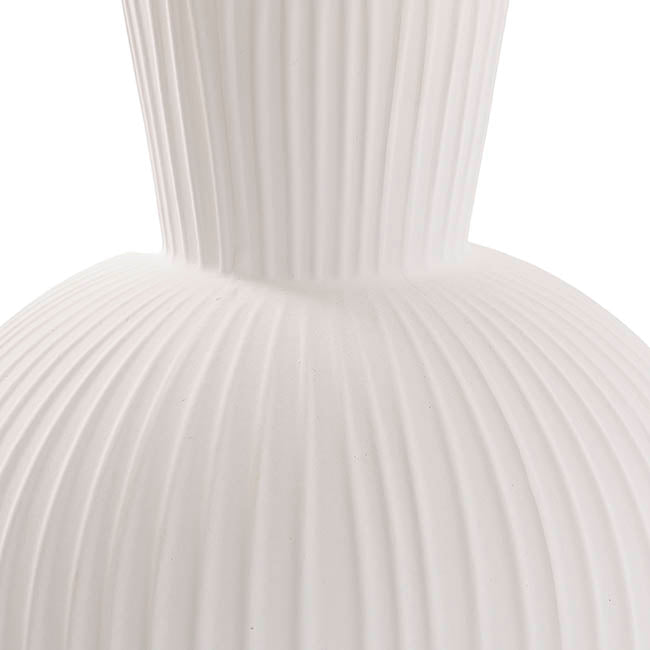 Nordic Resin Vase White (21.5x28cmH)