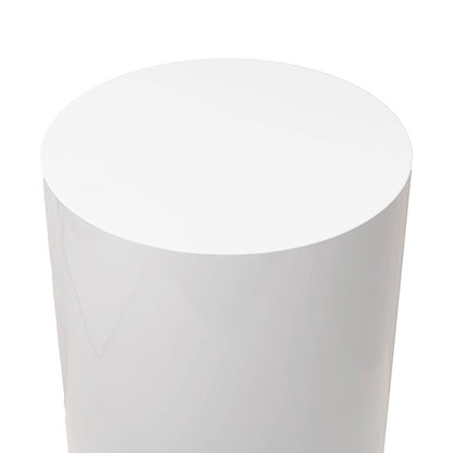 Classic Round Plinth Metal Set 3 White (50/55/60cmH)