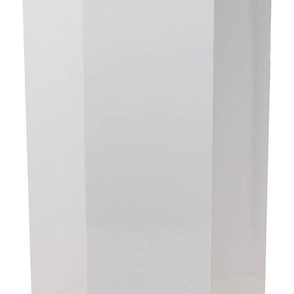 Hexagon Plinth Metal Set 3 White (60/70/85cmH)