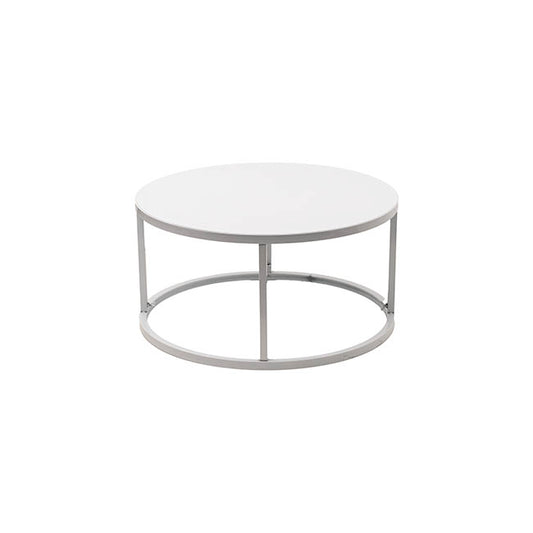 Display Stand Large 3 Tier Metal White (180cmDx140cmH)