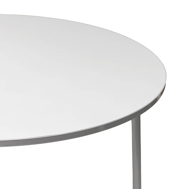 Coffee Table Riser Metal Set 2 White (80/120Dx50/60cmH)