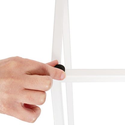 Metal Centrepiece Flower Table Stand KD White (20x20x80cmH)