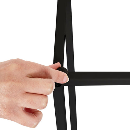 Metal Centrepiece Flower Table Stand KD Black (25x25x95cmH)