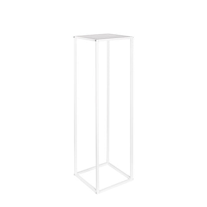Metal Centrepiece Flower Table Stand KD White (25x25x95cmH)
