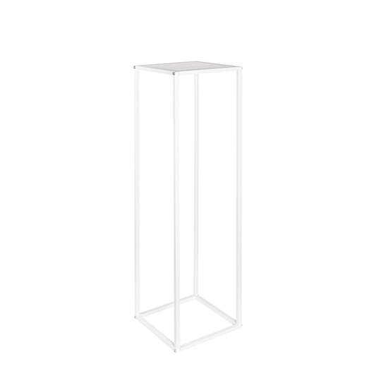 Metal Centrepiece Flower Table Stand KD White (25x25x95cmH)
