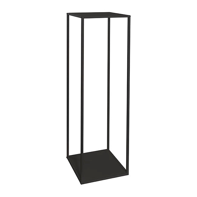Metal Centrepiece Flower Table Stand KD Black (30x30x110cmH)