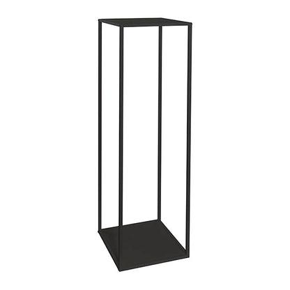 Metal Centrepiece Flower Table Stand KD Black (30x30x110cmH)