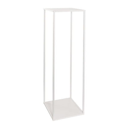 Metal Centrepiece Flower Table Stand KD White (30x30x110cmH)