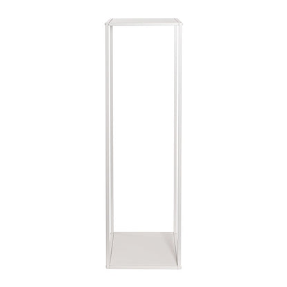 Metal Centrepiece Flower Table Stand KD White (30x30x110cmH)