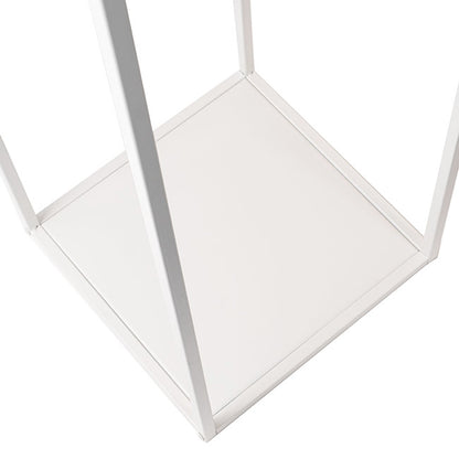 Metal Centrepiece Flower Table Stand KD White (30x30x110cmH)
