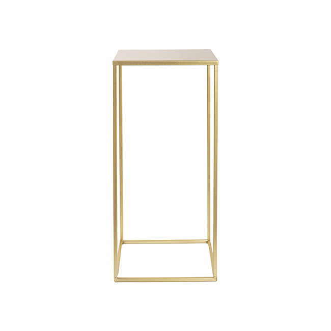 Metal Centrepiece Table Stand Set 2 Gold (65cmH & 50cmH)