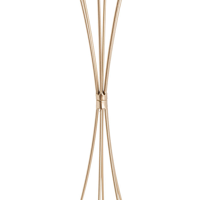 Metal Geometric Centrepiece Flower Stand Gold (20cmDx66cmH)