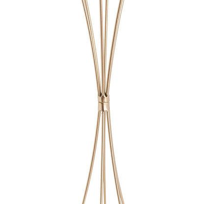 Metal Geometric Centrepiece Flower Stand Gold (20cmDx66cmH)