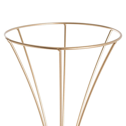 Metal Geometric Centrepiece Flower Stand Gold (20cmDx66cmH)