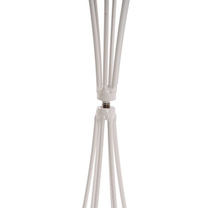 Metal Geometric Centrepiece Flower Stand White (20cmDx66cmH)